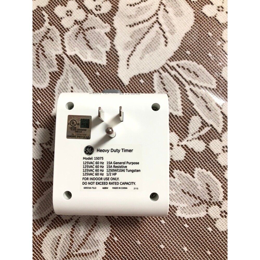 GE 24-Hour Heavy Duty Timer, Model 15075 - Picture 2 of 9